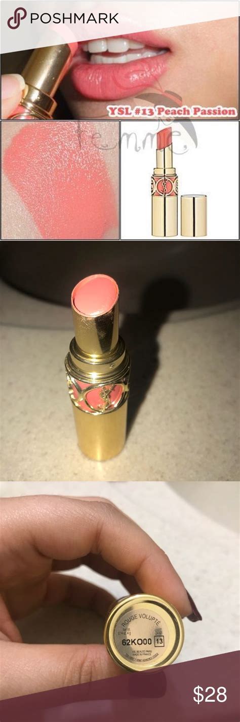 ysl lipstick nr.13 peach passion dupe|NYX Tiara vs YSL Peach Passion (13) Dupe Comparison.